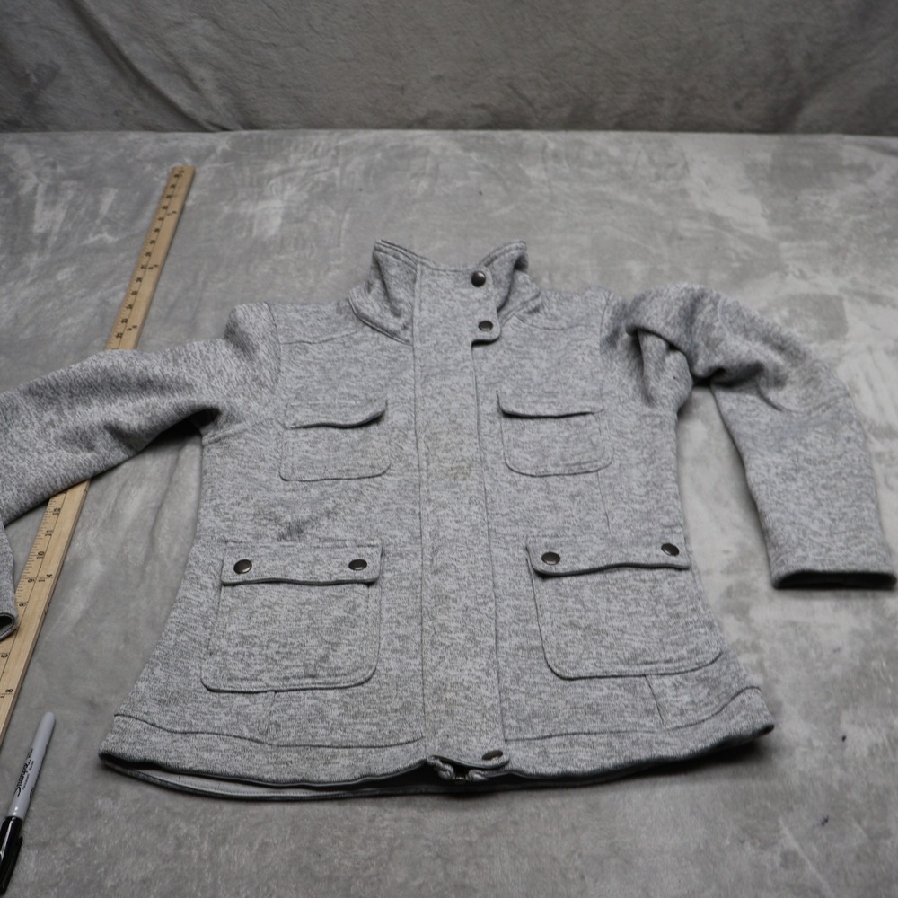 Patagonia Better Jacket Womens Small Gray Heathered Fleece Knit Full Zip Outdoor